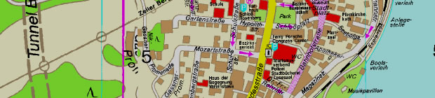 Zell am See - Stadtplan